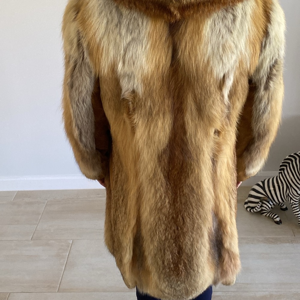 Vintage natural red fox coat - Picture 2 of 14